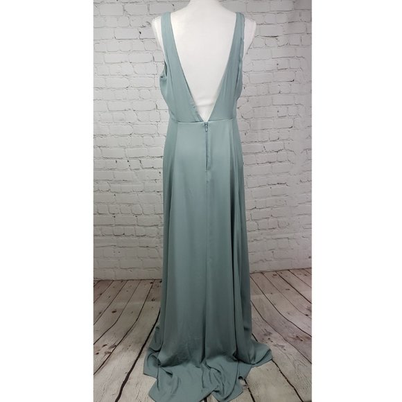 SHOW ME YOUR MUMU Jenn Maxi Dress Sage XL NWOT - Picture 5 of 12